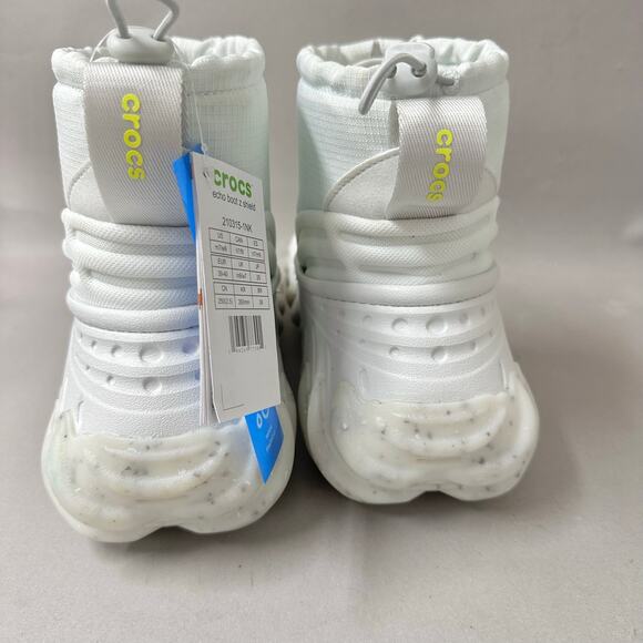 Crocs Echo Boot Z Shield Boots in Moonlight Zip Front Womens Size 9 Mens 7 - Picture 9 of 16